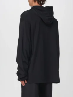 Felpa con cappuccio over in cotone con logo Vetements