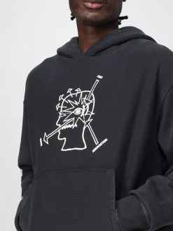 Felpa con cappuccio stampata Brain Dead