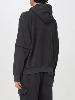 Felpa con zip Daily Paper in cotone