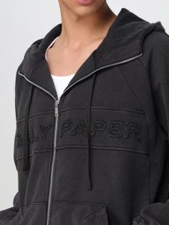 Felpa con zip Daily Paper in cotone