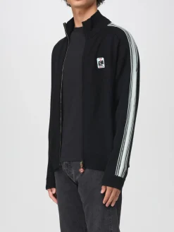 Felpa con zip e bande logate Casablanca