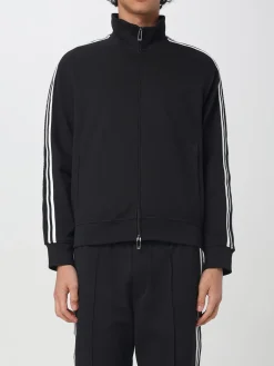 Felpa con zip Emporio Armani in misto cotone