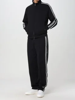 Felpa con zip Emporio Armani in misto cotone