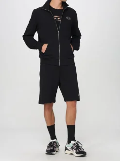 Felpa con zip in cotone Oval D Diesel