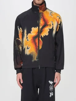 Felpa con zip in poliestere stampata Y-3