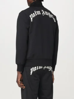 Felpa con zip in poliestere Palm Angels