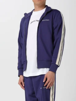 Felpa con zip in poliestere Palm Angels