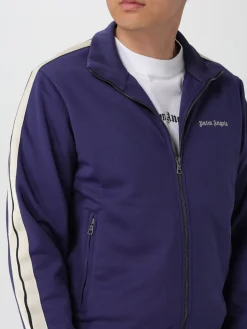 Felpa con zip in poliestere Palm Angels