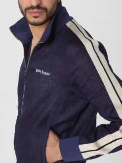 Felpa con zip Palm Angels in nylon