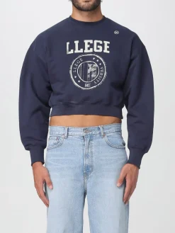 Felpa crop con logo Recto in cotone