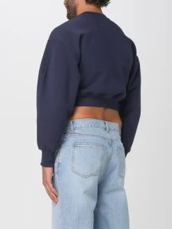 Felpa crop con logo Recto in cotone