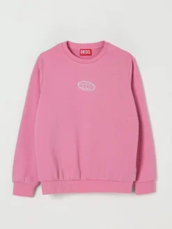 Felpa Diesel in cotone con logo ricamato