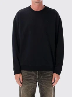 Felpa Diesel in cotone con logo Oval D