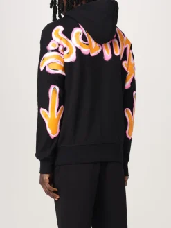 Felpa Disclaimer in cotone con cappuccio