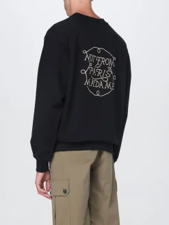 Felpa Drôle De Monsieur in cotone con logo