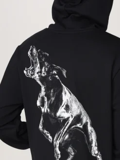 Felpa Hugo in cotone con stampa logo