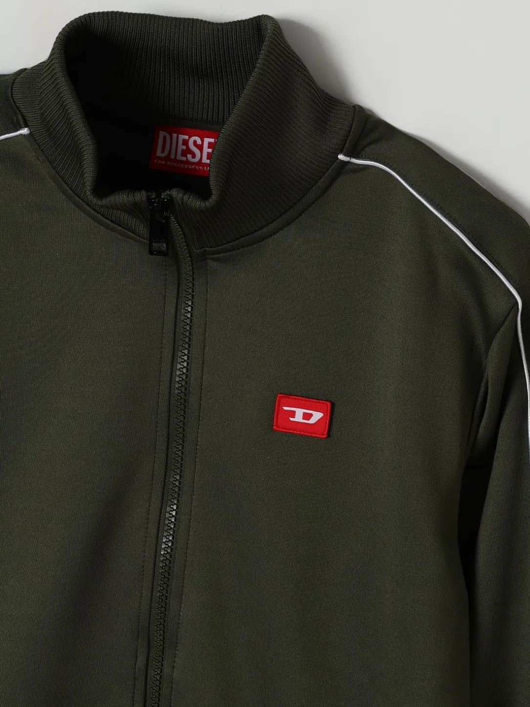 Felpa in acetato con logo Oval D Diesel