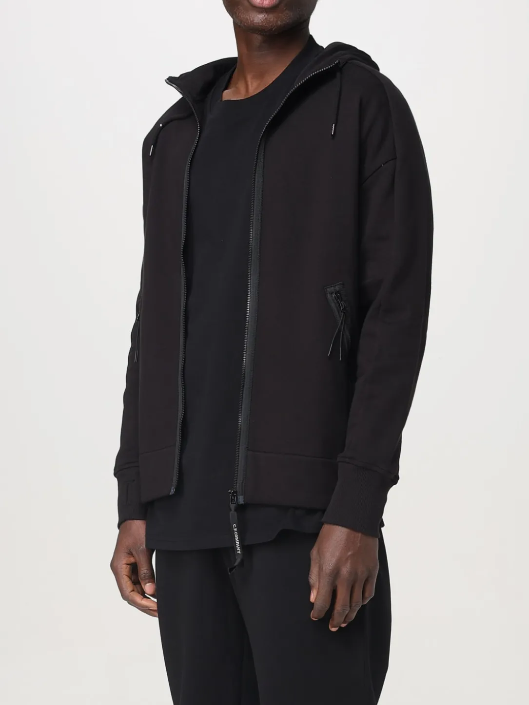 Felpa in cotone con cappuccio C.P. Company