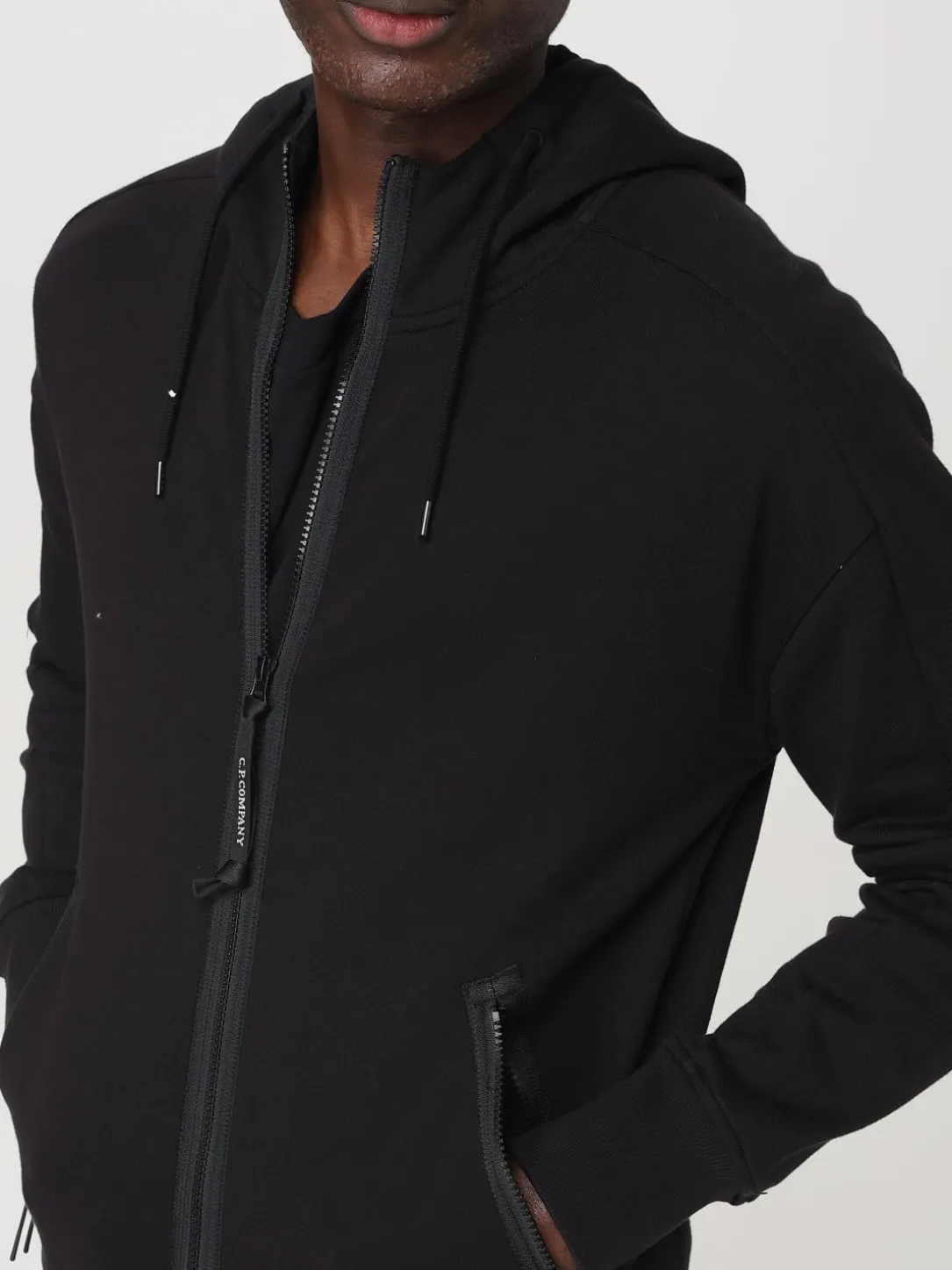 Felpa in cotone con cappuccio C.P. Company