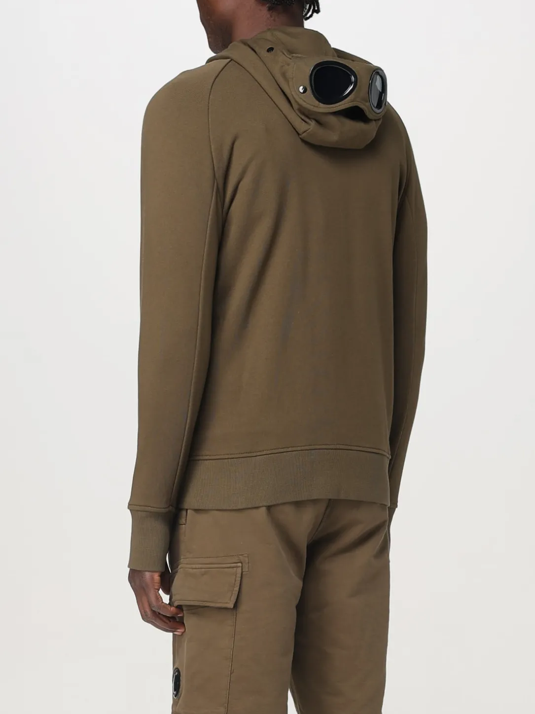 Felpa in cotone con cappuccio C.P. Company