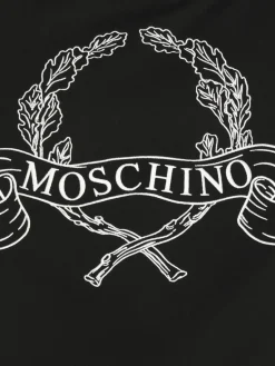 Felpa in cotone con logo Moschino Couture
