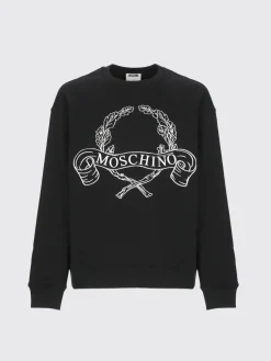 Felpa in cotone con logo Moschino Couture