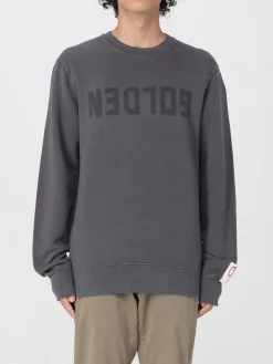 Felpa in cotone con logo Golden Goose