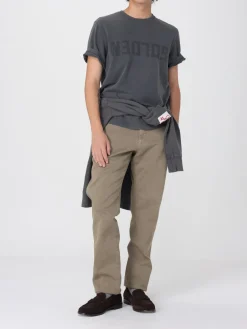 Felpa in cotone con logo Golden Goose