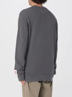 Felpa in cotone con logo Golden Goose