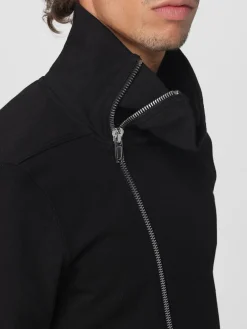 Felpa in cotone con zip asimmetrica Rick Owens