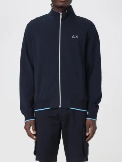 Felpa in cotone con zip SUN68