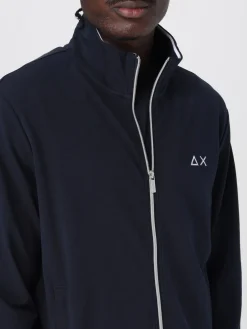 Felpa in cotone con zip SUN68