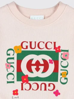 Felpa in cotone FF Web Gucci
