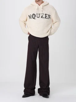 Felpa in maglia con cappuccio McQueen