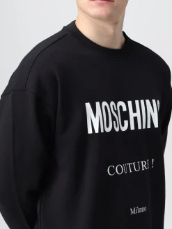 Felpa Moschino Couture in cotone con logo
