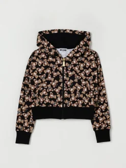 Felpa Moschino in cotone stretch stampato