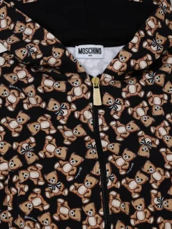 Felpa Moschino in cotone stretch stampato