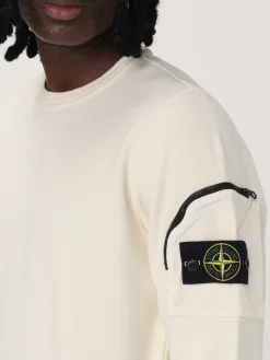Felpa Stone Island in cotone con logo