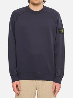 Felpa Stone Island in cotone con logo
