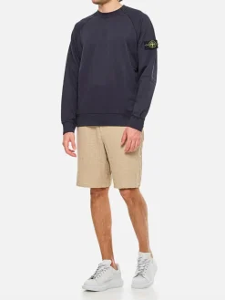 Felpa Stone Island in cotone con logo