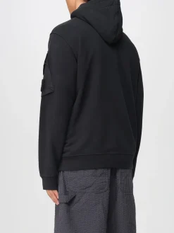 Felpa Stone Island in cotone con zip