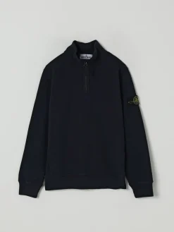 Felpa Stone Island Junior in cotone con logo
