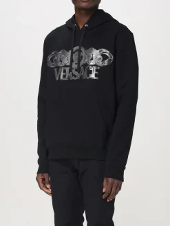 Felpa Versace in cotone con logo