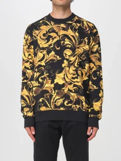 Felpa Versace Jeans Couture in cotone con stampa Versace Baroque