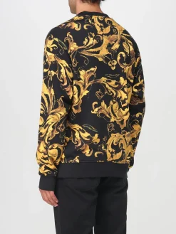 Felpa Versace Jeans Couture in cotone con stampa Versace Baroque