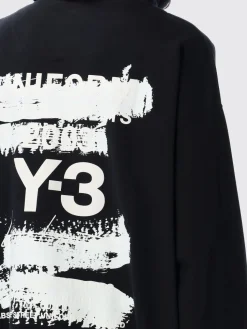 Felpa Y-3 in cotone con stampa logo