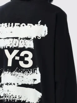 Felpa Y-3 in cotone con stampa logo