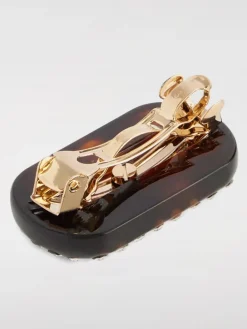 Fermacapelli Valentino Garavani in plastica tartarugata e strass