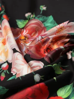 Foulard Dolce & Gabbana in seta con stampa floreale