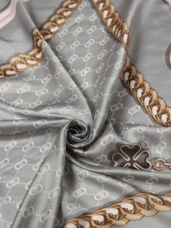 Foulard Liu Jo in raso con stampa chain